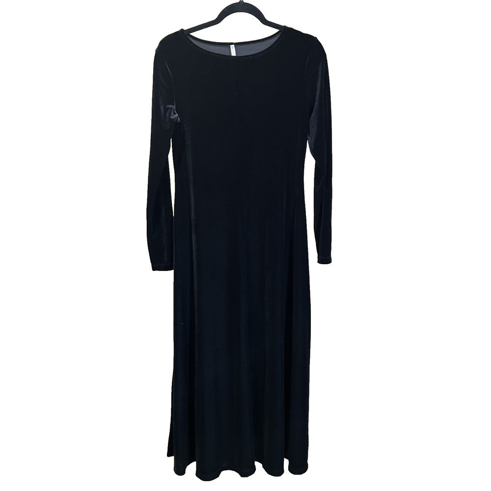 Vintage Velvet Maxi Dress Whimsygoth Classic Christmas Party Dress Black Sz 4-6